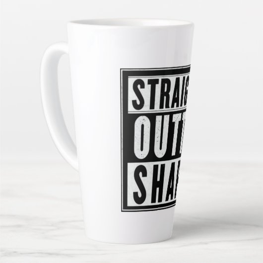 Straight Outta Shape Milchtasse (Linke Ecke)