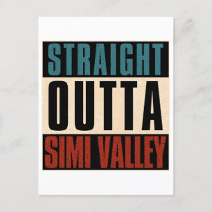 Straight Outta Simi Valley California CA Postkarte