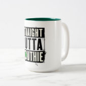 Straight Outta Southie Zweifarbige Tasse (VorderseiteRechts)