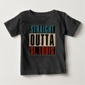 Straight Outta St. Louis Missouri MO T - Shirt (Vorderseite)