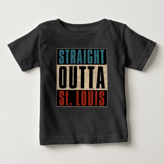 Straight Outta St. Louis Missouri MO T - Shirt (Vorderseite)