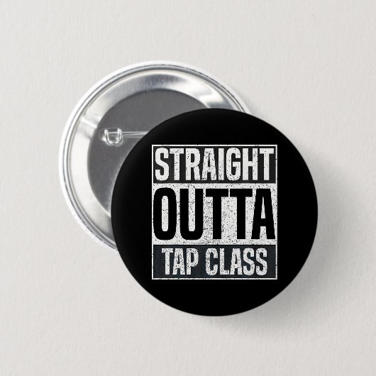 Straight Outta Stich Class Steche Tänzer Dancing Button (Vorne & Hinten)
