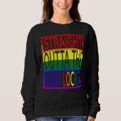 Straight Outta The Goat Locker Navy Chief Rainbow Sweatshirt (Vorderseite)