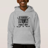 straight outta the penalty box ice hockey hoodie (Vorderseite)