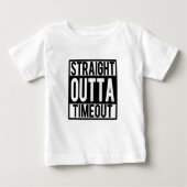 Straight Outta Timeout lustiges Baby Boy Shirt (Vorderseite)