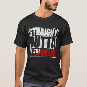 Straight Outta Tonga Flag T-Shirt