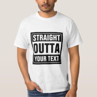 STRAIGHT OUTTA Typografie in Shirts | Personalisie