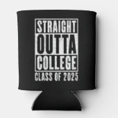 Straight Outta Uni 2025 (entsetzt) Dosenkühler (Rückseite)
