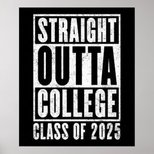 Straight Outta Uni 2025 (entsetzt) Poster