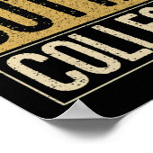 STRAIGHT OUTTA Uni-Abschluss Senior Grad Poster (Ecke)