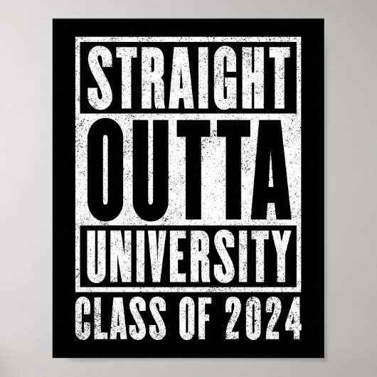 Straight Outta University 2024 (Not leidend) Poster (Vorne)