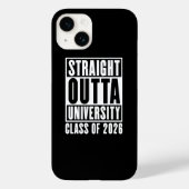Straight Outta University Class of 2026 Case-Mate iPhone Hülle (Rückseite)