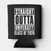 Straight Outta University Class of 2026 Dosenkühler (Rückseite)