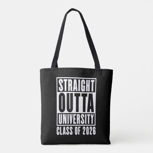 Straight Outta University Class of 2026 Tasche (Rückseite)
