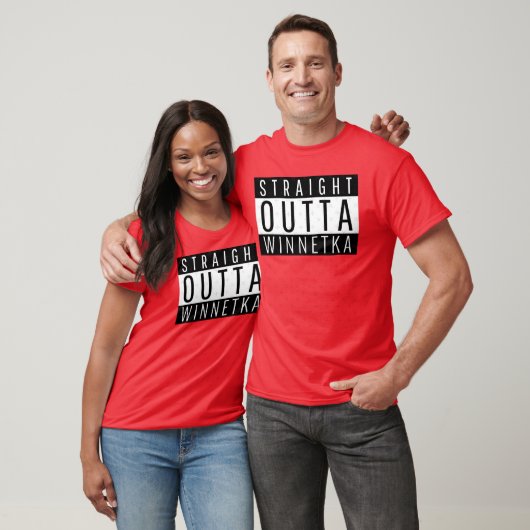Straight Outta Winnetka Illinois Oversized T-Shirt (Unisex)