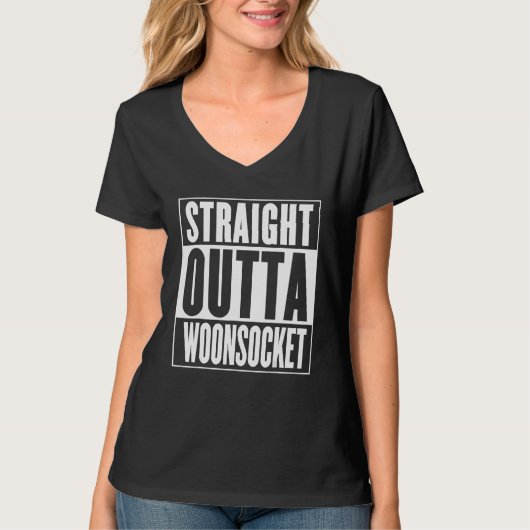 Straight Outta Woonsocket 1 T-Shirt (Vorderseite)