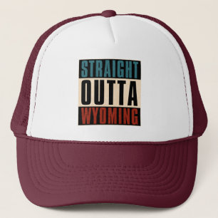 Straight Outta Wyoming Michigan MI Truckerkappe