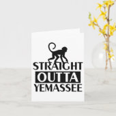 Straight Outta Yemee Karte (Gelbe Blume)