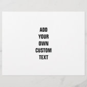 STRAIGHT OUTTA - Your text here with custom text Flyer (Hinten)