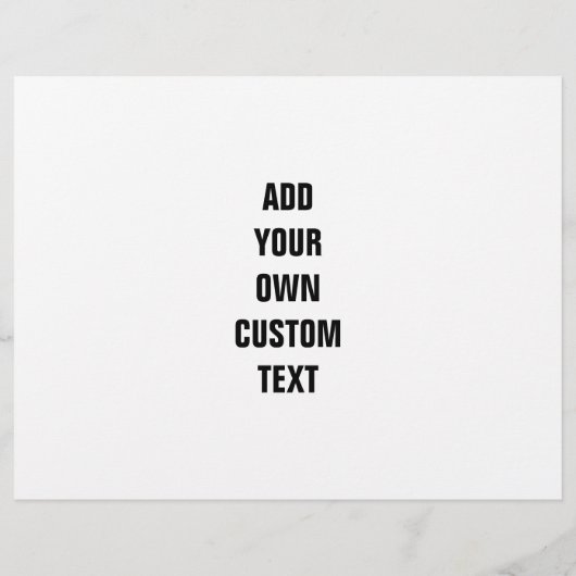 STRAIGHT OUTTA - Your text here with custom text Flyer (Hinten)