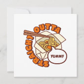 Straight Outta Yummy Ramen Noodles Einladung (Vorderseite)