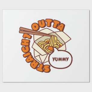 Straight Outta Yummy Ramen Noodles Geschenkpapier