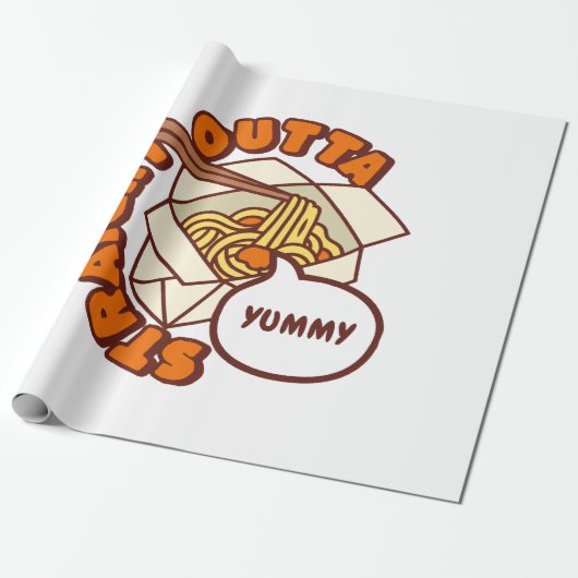 Straight Outta Yummy Ramen Noodles Geschenkpapier (Ungerollt)