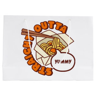 Straight Outta Yummy Ramen Noodles Große Geschenktüte