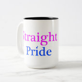 Straight Pride Cup Zweifarbige Tasse (Vorderseite Links)