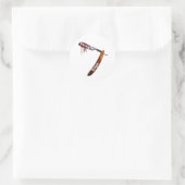 Straight Razard Runder Aufkleber (Tasche)