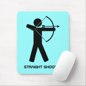 Straight Shooter Mousepad aqua (Mit Mouse)