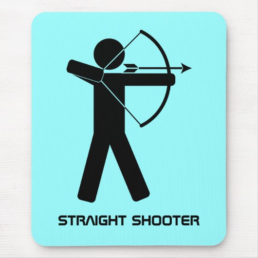 Straight Shooter Mousepad aqua (Vorne)