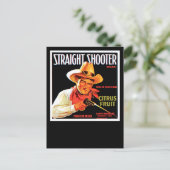 Straight Shooter Postkarte (Stehend Vorderseite)