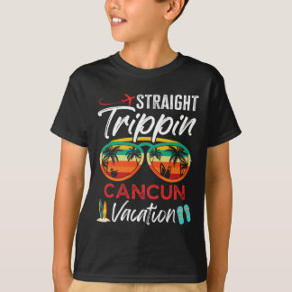 Straight Trippin Cancun Mexiko Paare Familie Vaca T-Shirt