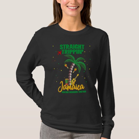 Straight Trippin Jamaica Group Vacation Matching T-Shirt (Vorderseite)