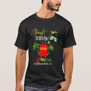 Straight Trippin Jamaica Vacation 2024 Geburtstags T-Shirt