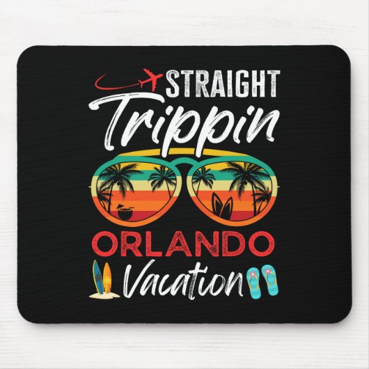 Straight Trippin Orlando Paare Familienurlaub G Mousepad (Vorne)