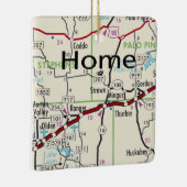 Straight TX Map Keramikornament (Rechts)