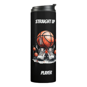 Straight Up Basketball Spieler Thermosbecher