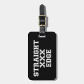 Straightedge Gepäckanhänger (Vorderseite vertikal)