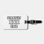 Straightedge Gepäckanhänger (Vorderseite horizontal)