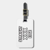 Straightedge Gepäckanhänger (Vorderseite vertikal)