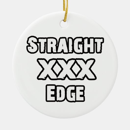 Straightedge Keramikornament (Vorne)