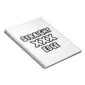 Straightedge Notizblock (Rechte Seite)