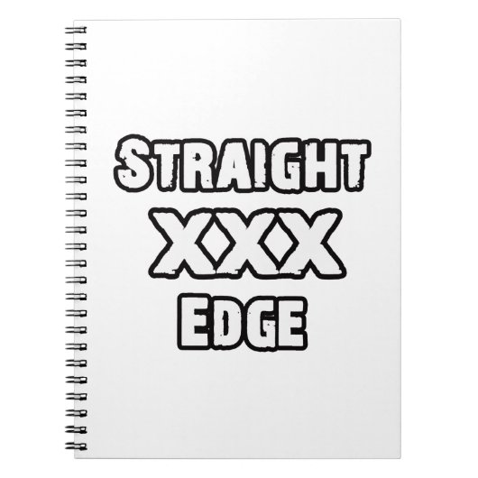 Straightedge Notizblock (Vorderseite)