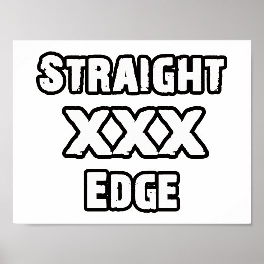 Straightedge Poster (Vorne)