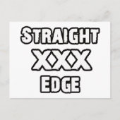 Straightedge Postkarte (Vorderseite)