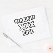 Straightedge Rechteckiger Aufkleber (Umschlag)