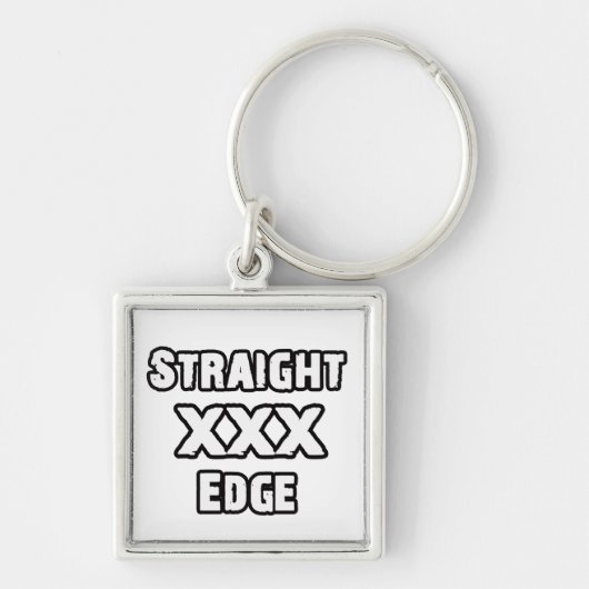 Straightedge Schlüsselanhänger (Vorne)