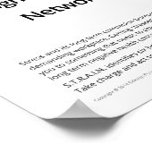 STRAIN Vermeiden von Burnout Poster (Ecke)